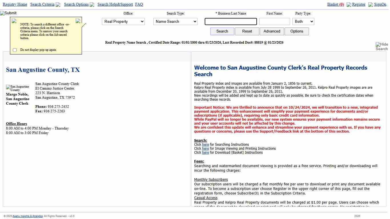 Welcome to 20/20 Perfect Vision Land Records I2