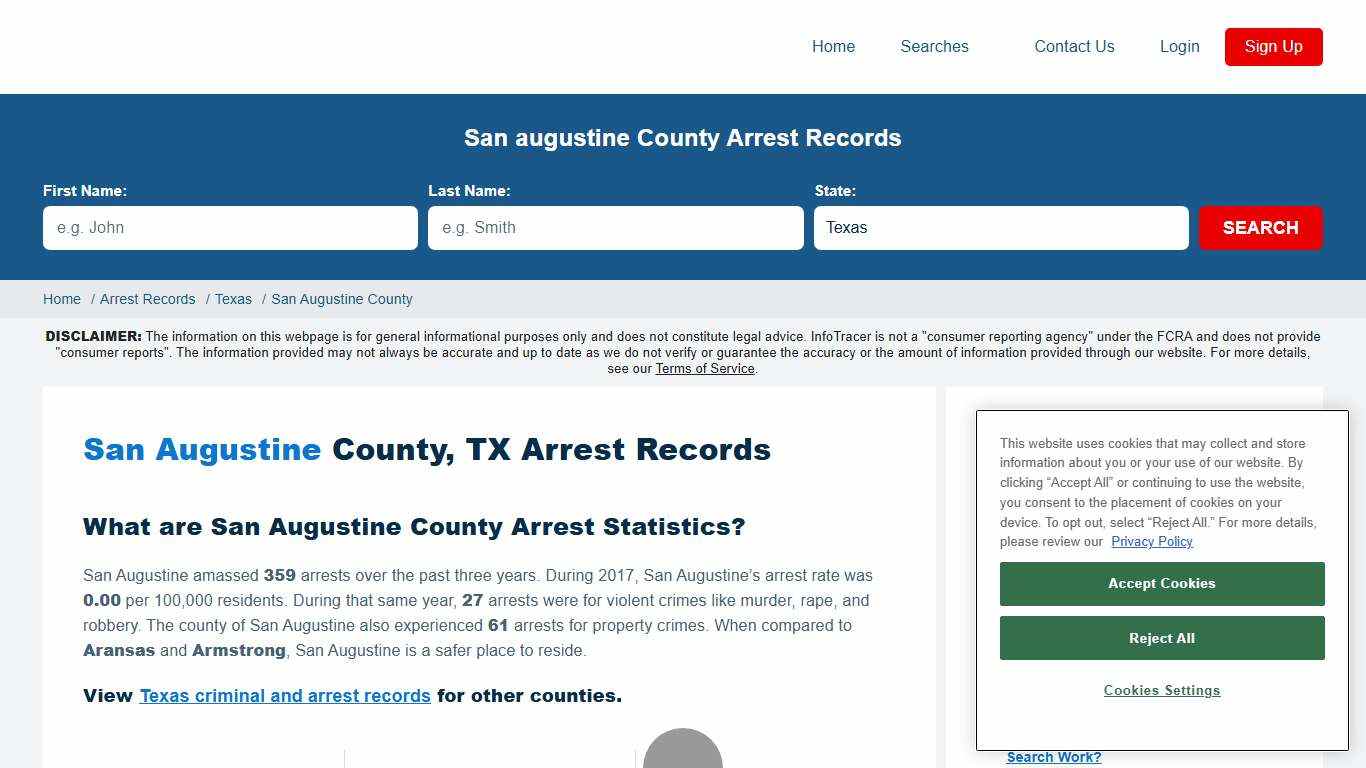 San Augustine, TX Arrests & Jail Records